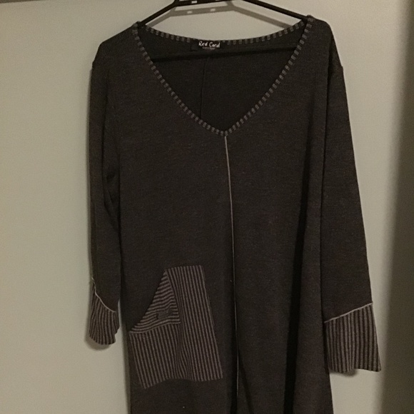 Sweater Dress with Shark Bite Hem - Picture 1 of 3